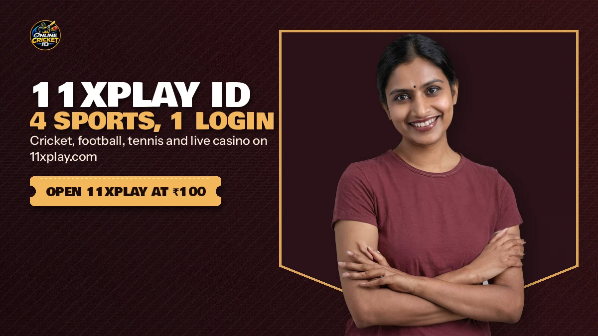 Banner for opening an 11xPlay cricket and casino account through the WhatsApp desk